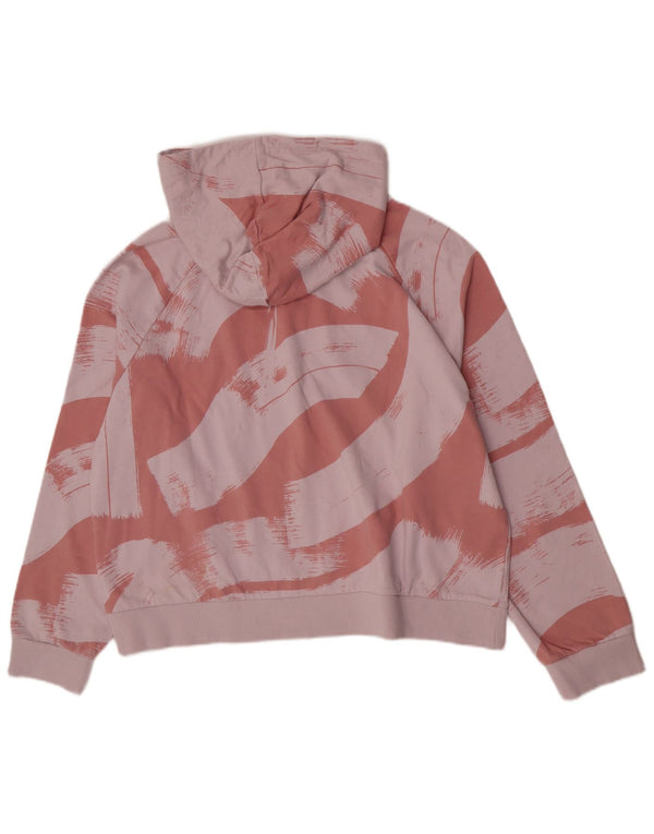 Adidas Dame Relaxed Fit Hoodie Jumper UK 16//18 Large Pink Colourblock