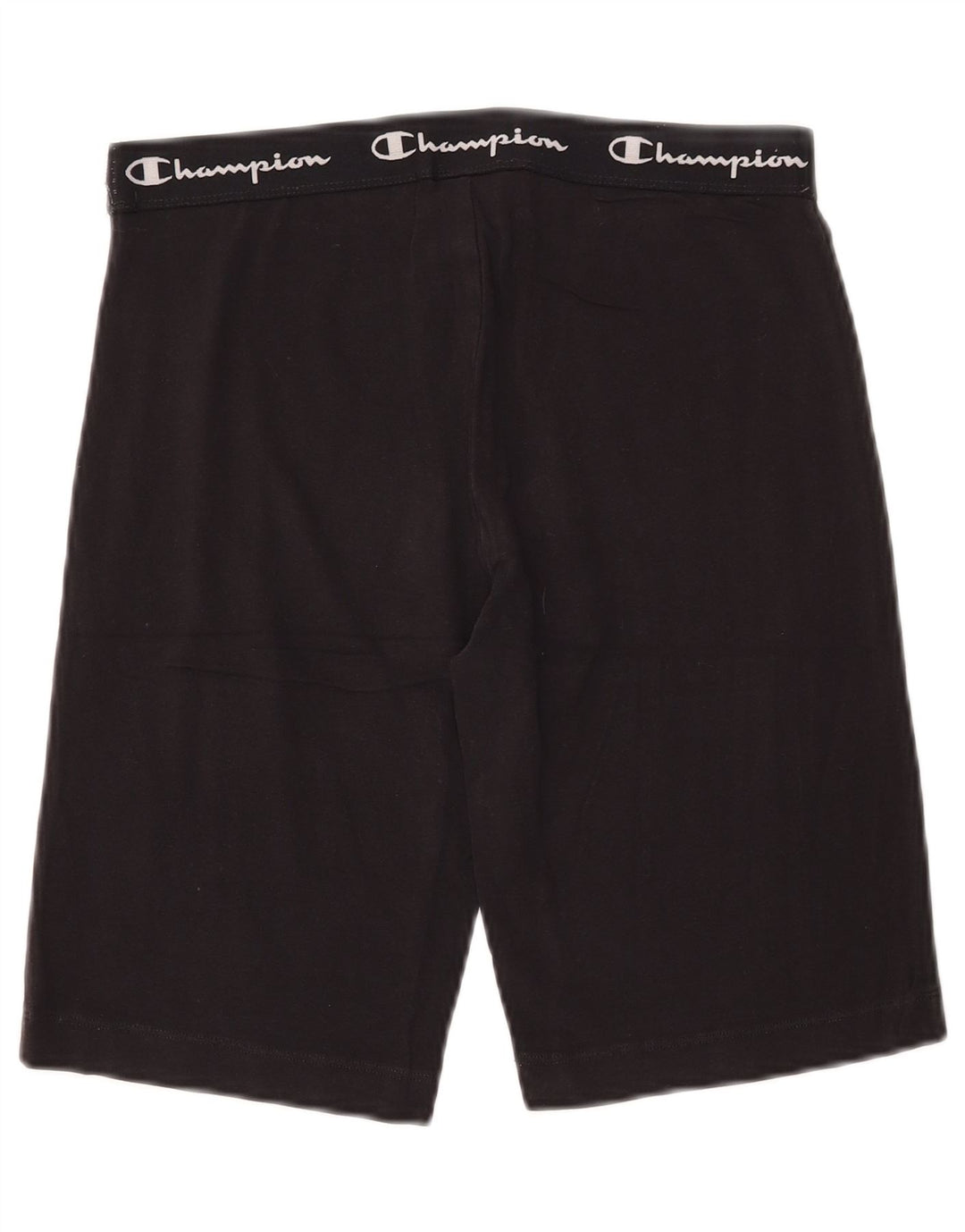 CHAMPION Grafiske sportsshorts til kvinder UK 12 Medium Sort bomuld