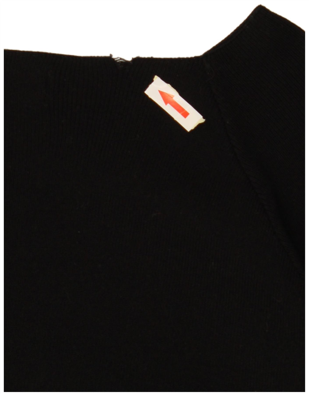 ZARA Womens Crop 3/4 ærme off Shoulder Top UK 10 Small Black