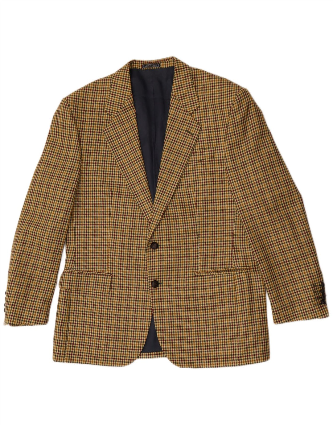 Caracciolo Herre 2-knaps blazerjakke IT 52 XL Brun Houndstooth