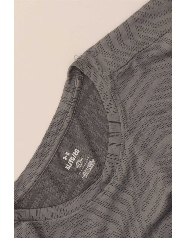 Under Armour Herre T-Shirt Top XL Grå Geometrisk