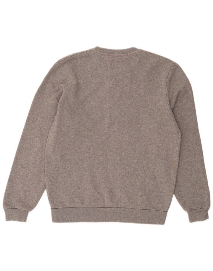 Jack Wills Herre Grafisk Sweatshirt Jumper Medium Grey Flecked Bomuld