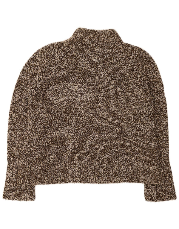 Essentials dame cardigan sweater UK 18/20 XL brun flækket akryl