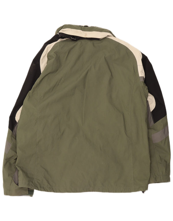 Columbia Mens Omni-Shield Windbreaker Jacket UK 42 XL Khaki Colourblock