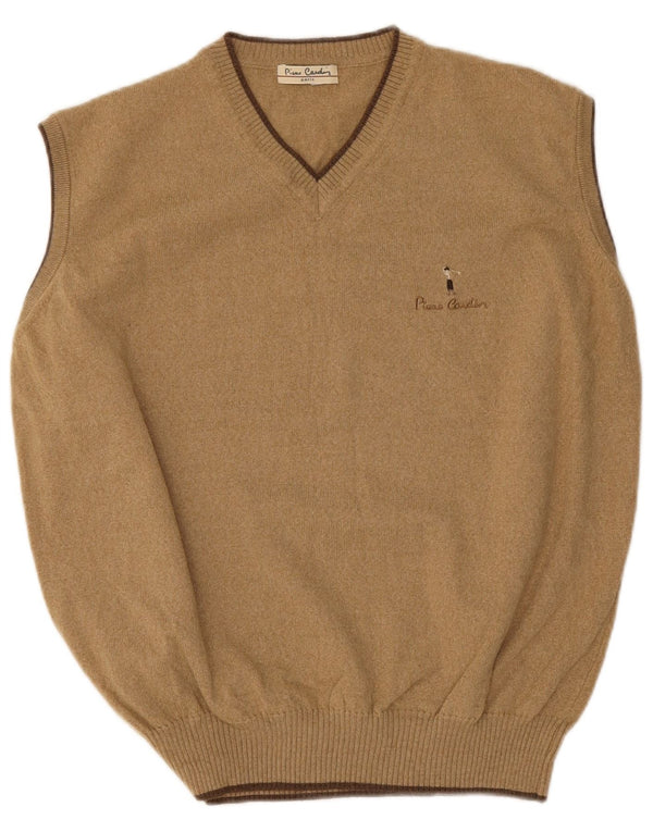 Pierre Cardin Herrevest Tank Top Stor Beige Akryl