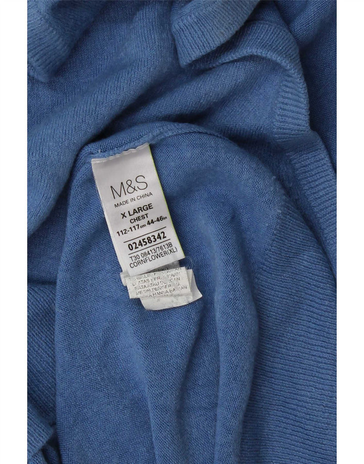 Marks & Spencer Herrevest Tank Top XL Blå Akryl