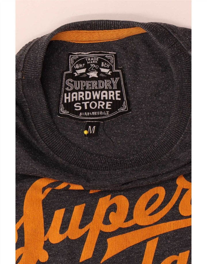 Superdry Herre grafisk T-shirt Top mellemgrå bomuld