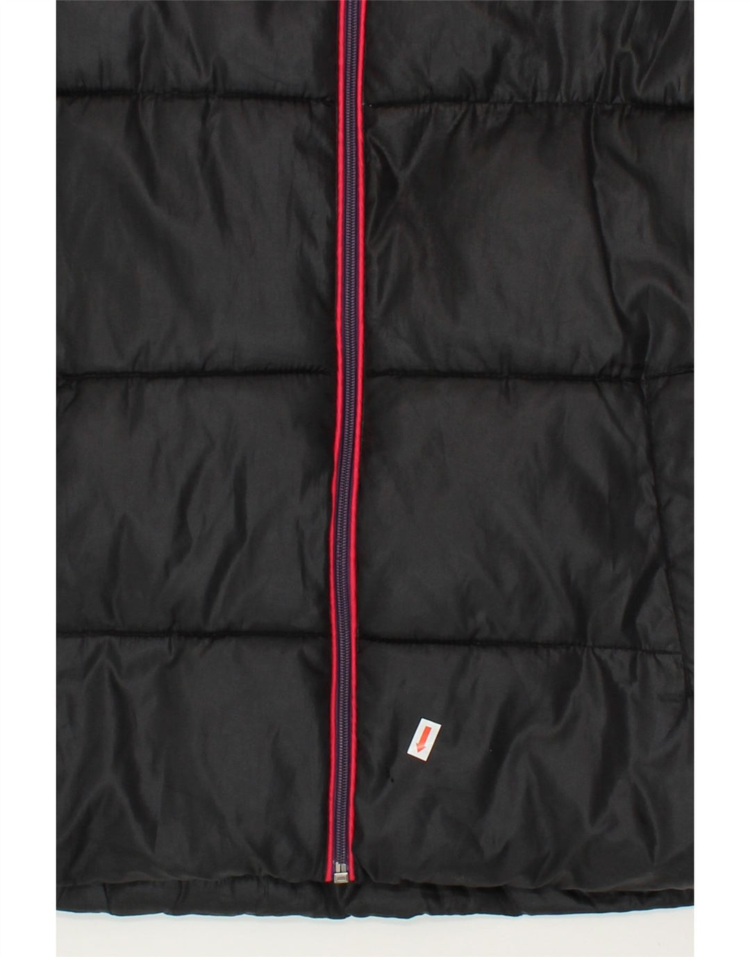 KAPPA Womens Padded Jacket UK 14 Medium Black Polyester Vintage Kappa and Second-Hand Kappa from Messina Hembry 