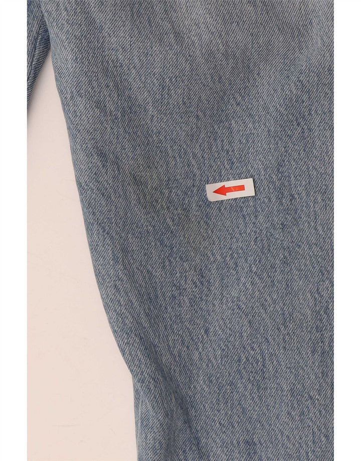Levi's Dame 501 Distressed Straight Jeans W29 L28 Blå Bomuld