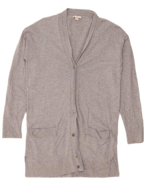 Gap Womens Oversized Longline Cardigan Sweater UK 6 XS Grå Merinould