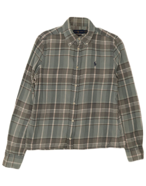 Ralph Lauren Herre Classic Fit Flanellskjorte Medium Grey Ternet Bomuld