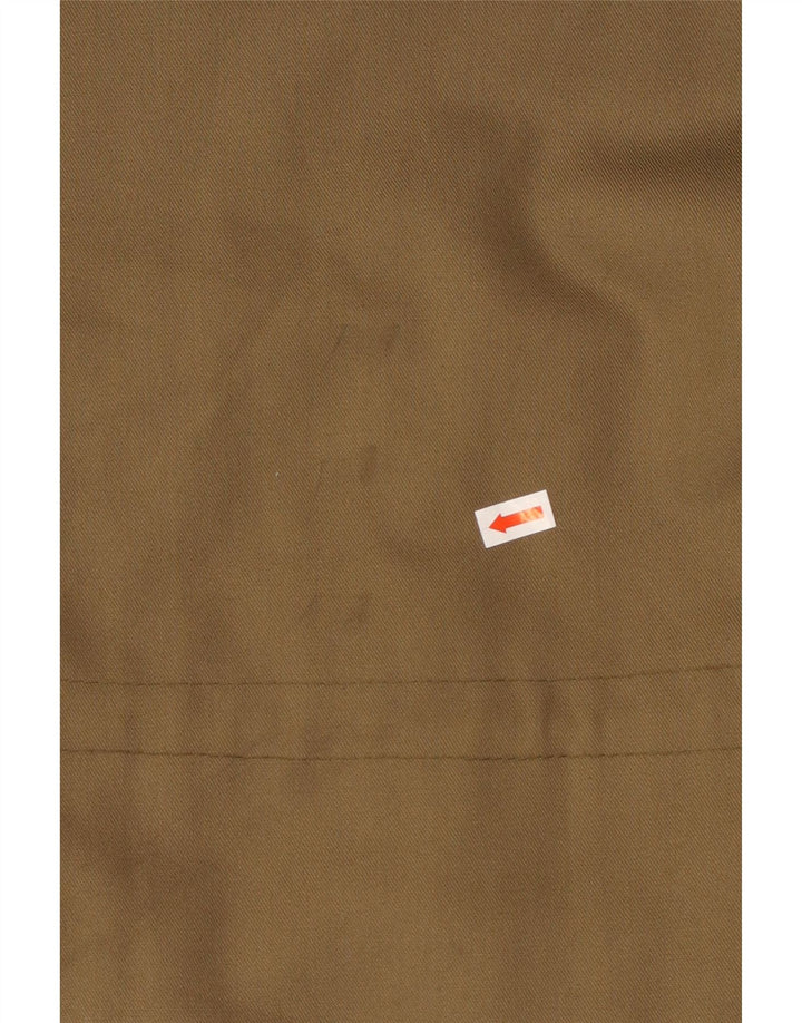 VINTAGE Militærjakke med hætte til mænd IT 50 Stor Khaki Bomuld