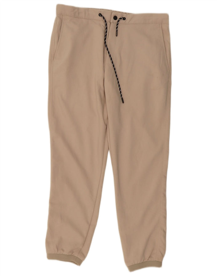 ZARA Joggers til mænd Chinobukser Medium W32 L28 Beige Polyester