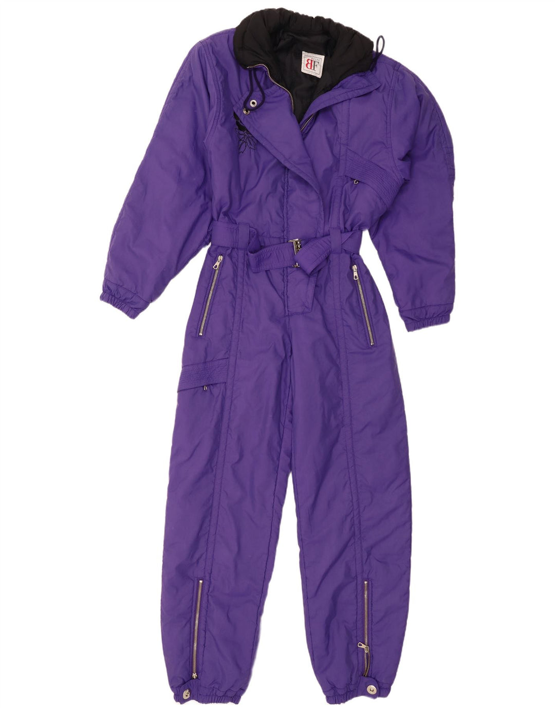 Belfe Dame Ski Jumpsuit UK 12 Medium Purple Floral Nylon