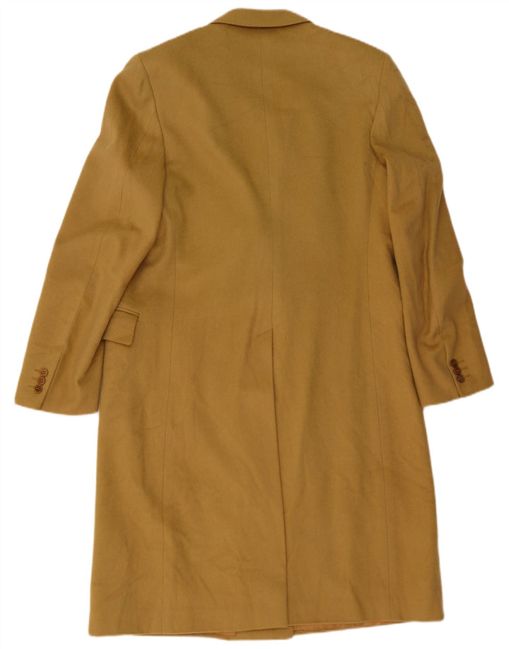 Vintage Dame Dobbeltradet Frakke UK 14 Medium Khaki Wool