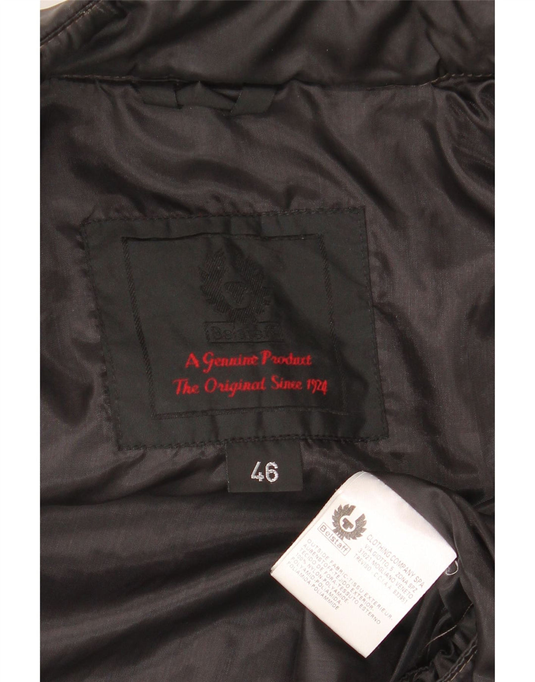 Belstaff Womens Biker Jacket IT 46 Stor sort polyamid