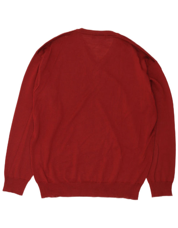 BEXLEYS Herre V-hals sweater IT 56 2XL Bourgogne uld