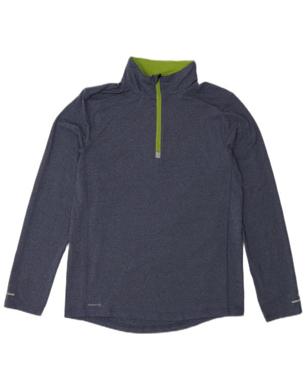 Russell Athletic Boys Pullover Træningsdragt Top 15-16 år 2XL Blå Flecked