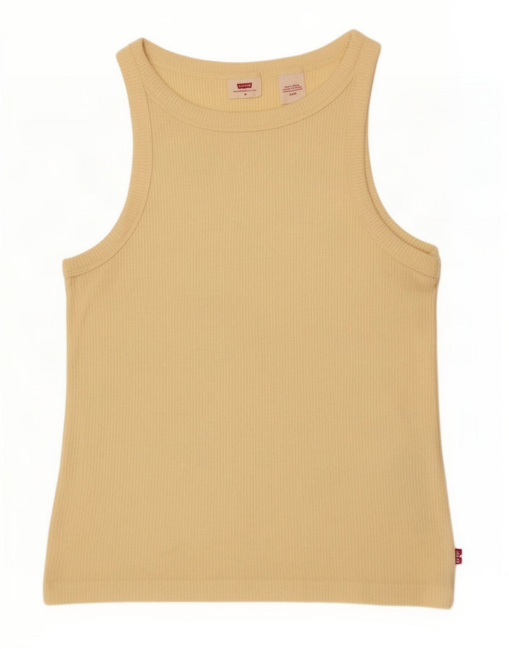 Levi's Damevest Top UK 12 Medium Gul Modal