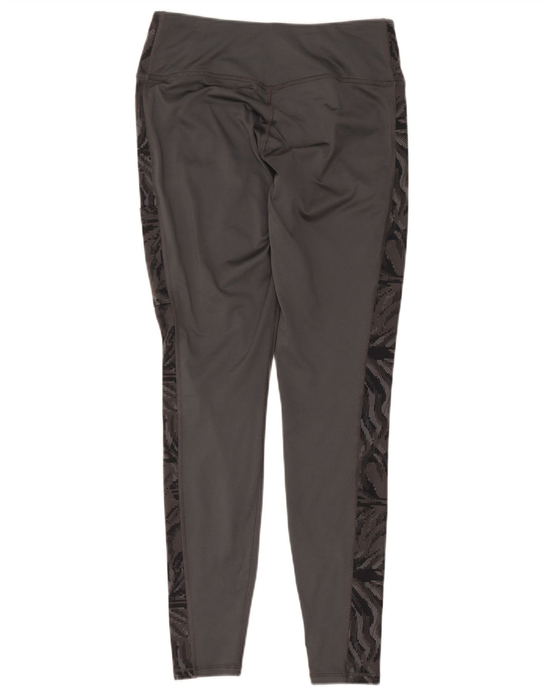 Asics Womens Leggings UK 14 Medium Grey Animal Print Polyester