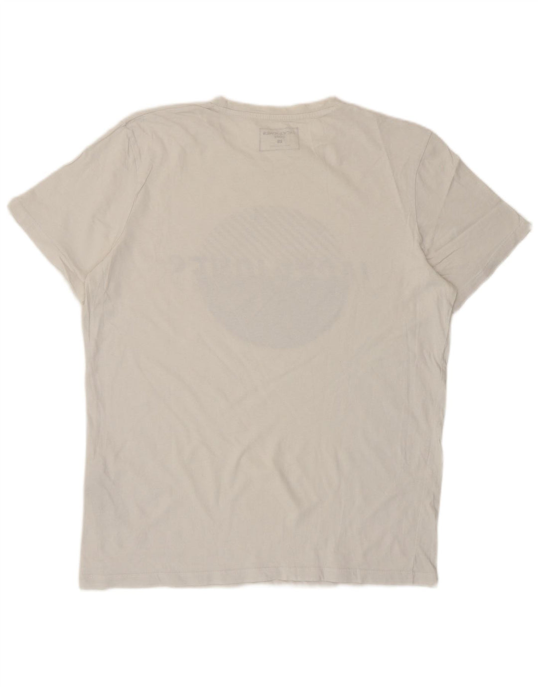 Jack & Jones Herre grafisk T-shirt Top Stor hvid bomuld