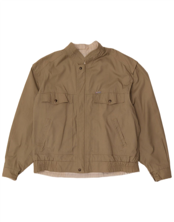 Faciba Herre Vendbar Bomber Jacket IT 54 2X Khaki Polyester