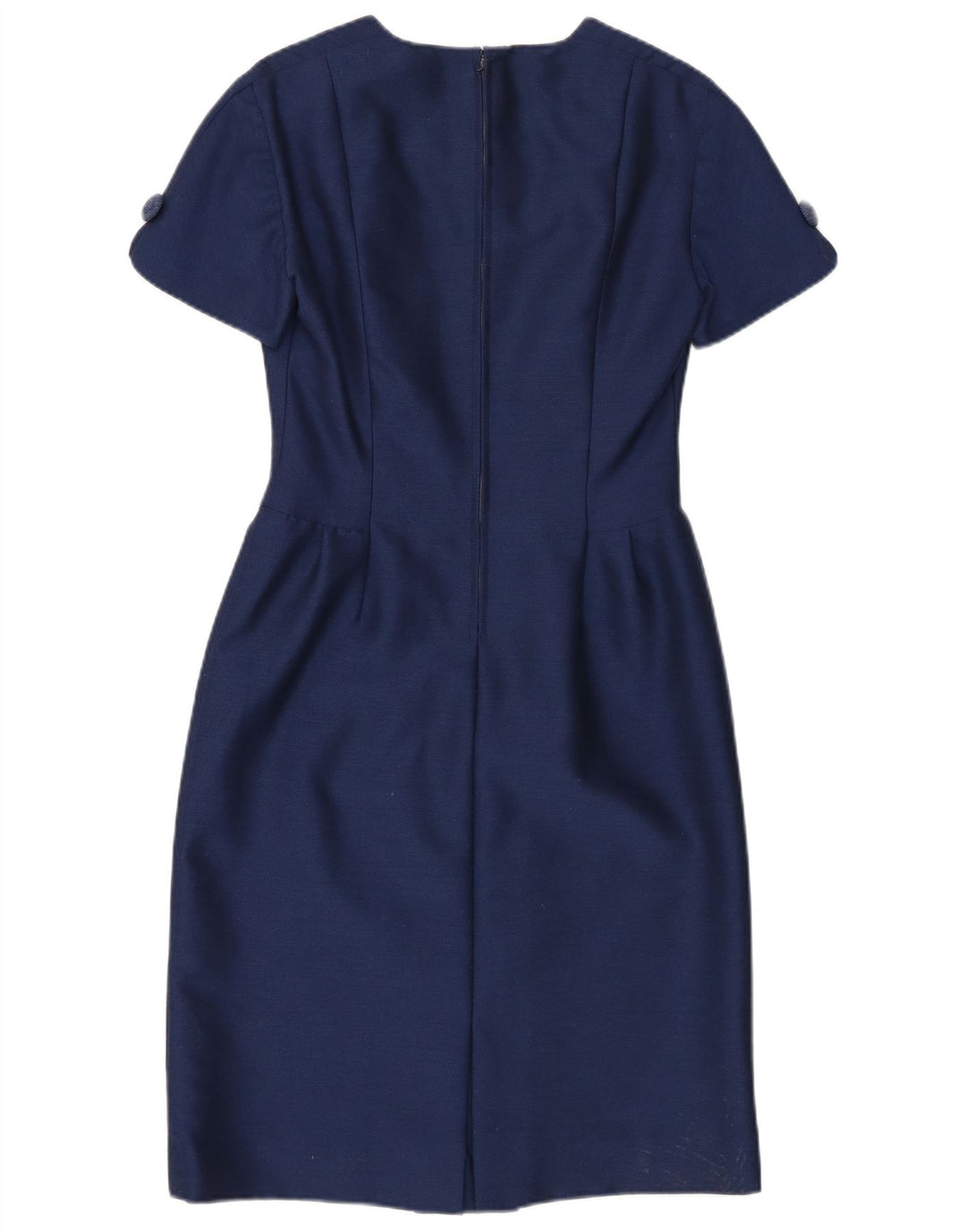 Vintage dameskedekjole UK 10 Small Navy Blue