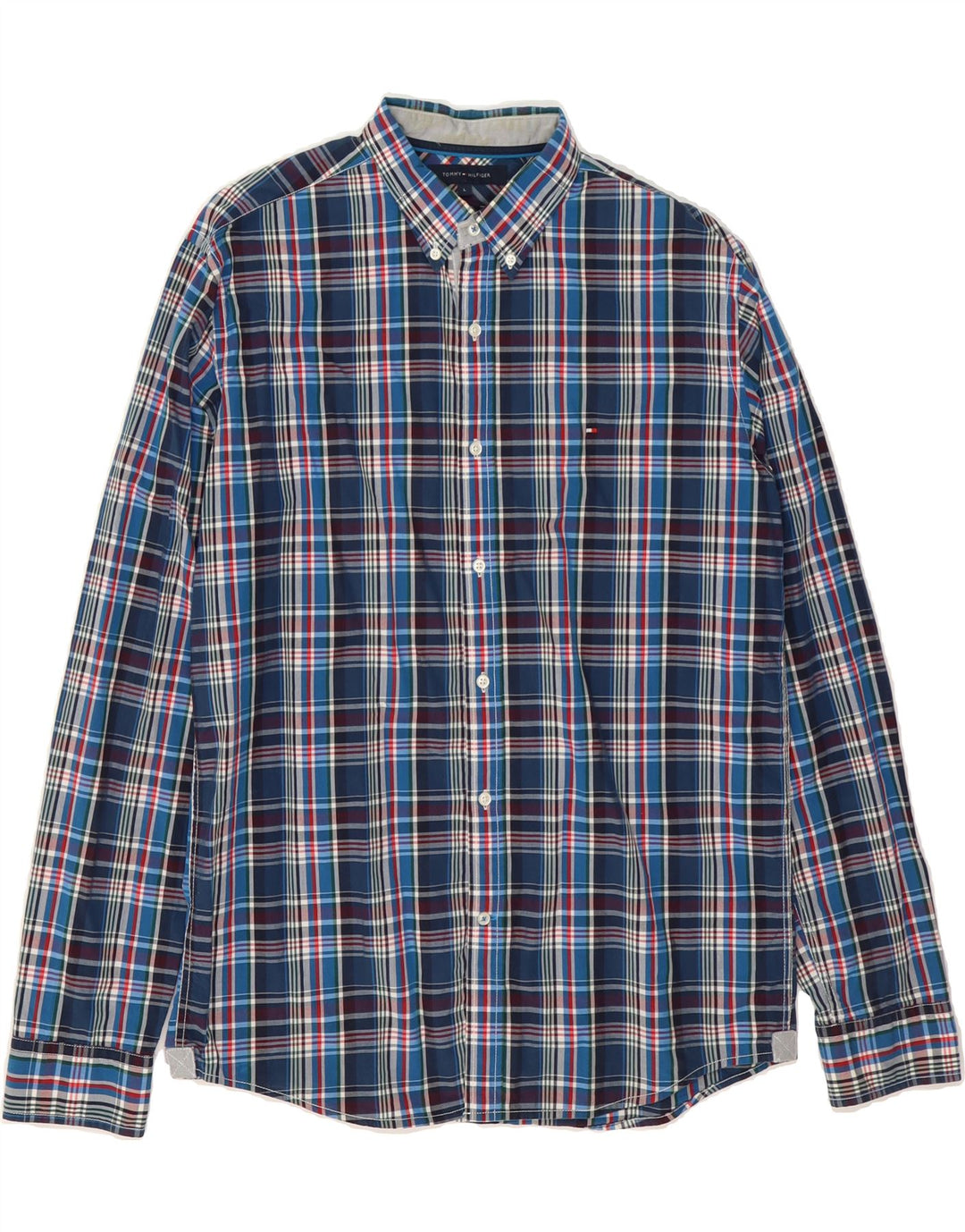 LEVI'S Mens Vintage Fit Shirt Large Navy Blue Check Cotton Vintage Levi's and Second-Hand Levi's from Messina Hembry 