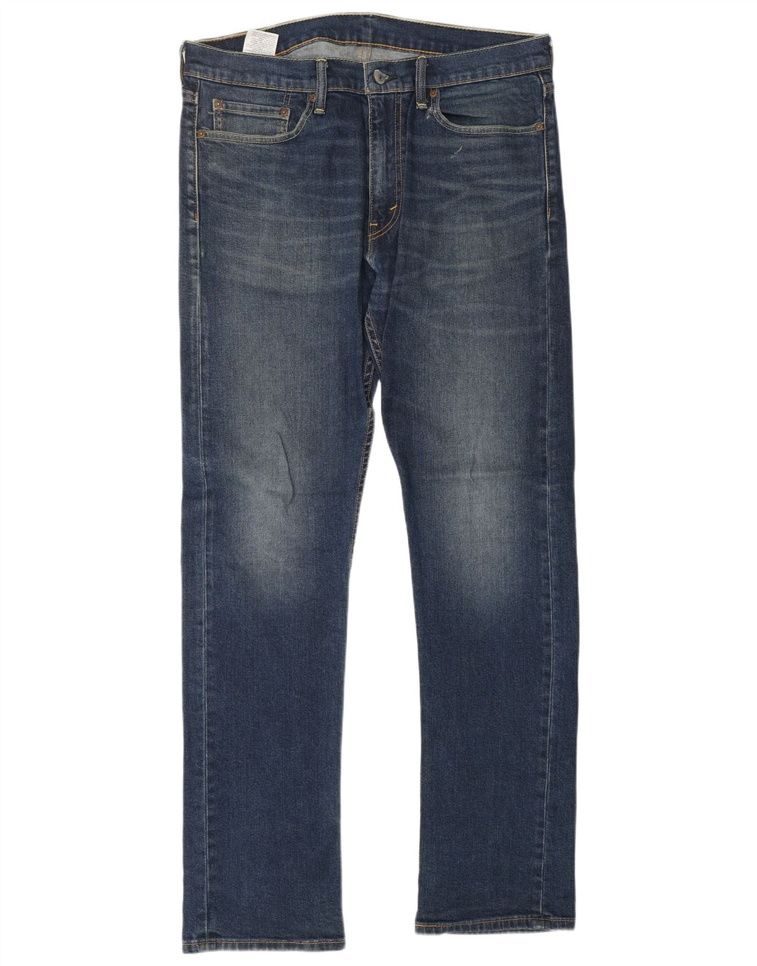 LEVI'S Herre 513 Slim Straight Jeans W34 L34 Blå Bomuld