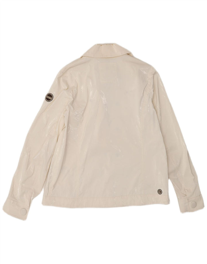 COLMAR Womens Double Breasted Bomber Jacket EU 42 Large White