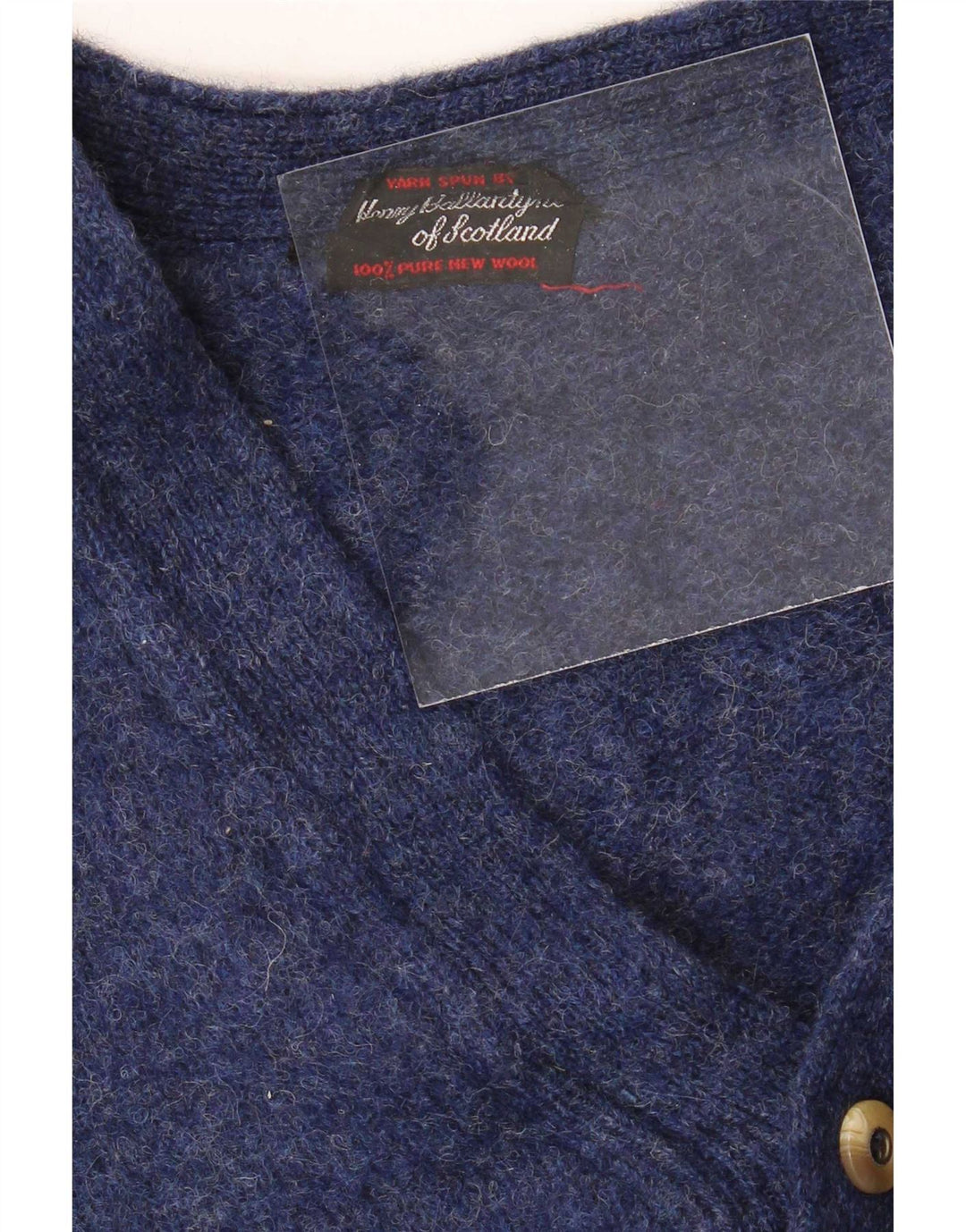 Vintage herre cardigan sweater Medium Navy Blue New Wool
