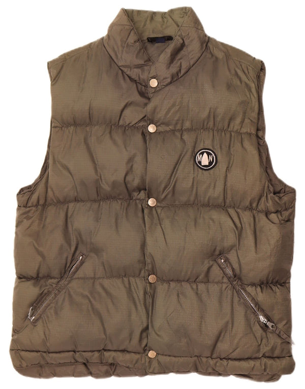 Murphy & Nye Herre Sailwear Polstret Gilet UK 40 Large Khaki Polyamid