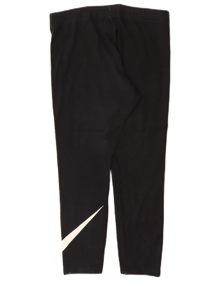 Nike Dame Grafiske Leggings UK 16 Large Black Bomuld