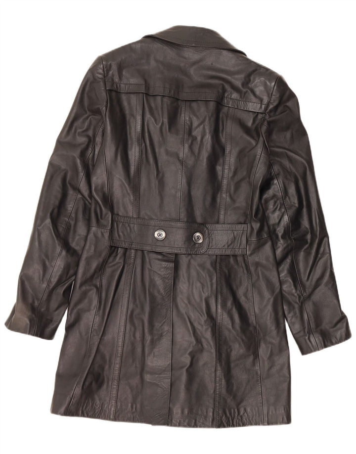 VINTAGE Læderfrakke til mænd IT 48 Medium Sort Læder