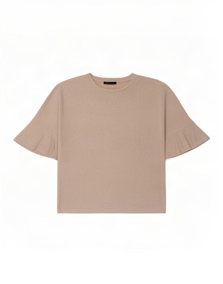 Marks & Spencer Damebluse Top UK 14 Stor Beige Viscose