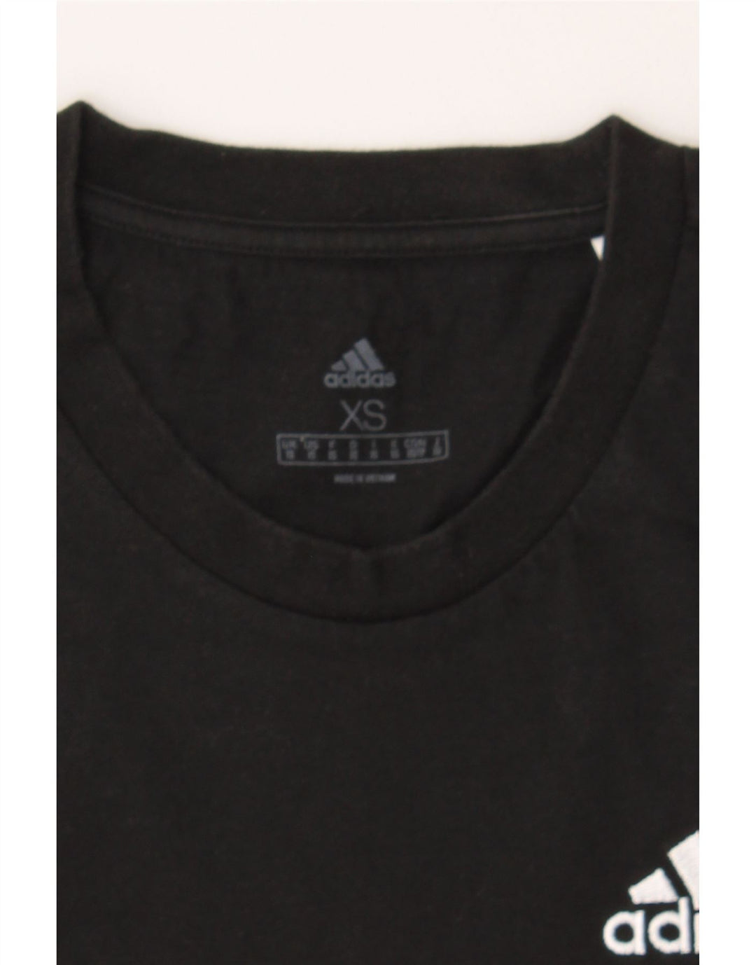 ADIDAS Mens T-Shirt Top XS Black Cotton Vintage Adidas and Second-Hand Adidas from Messina Hembry 