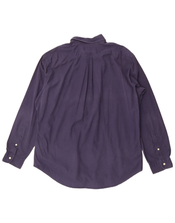 Ralph Lauren Herre Classic Fit skjorte XL marineblå bomuld