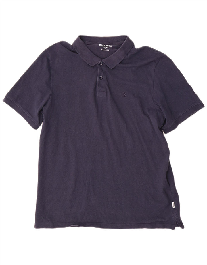 Jack & Jones herre poloshirt Medium marineblå bomuld