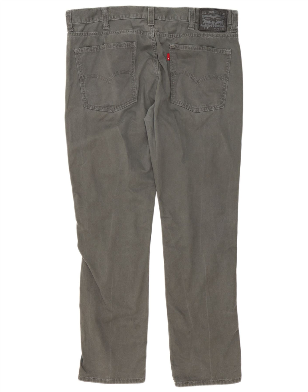 Levi's Herre 511 Slim Casual Bukser W38 L32 Grå Bomuld