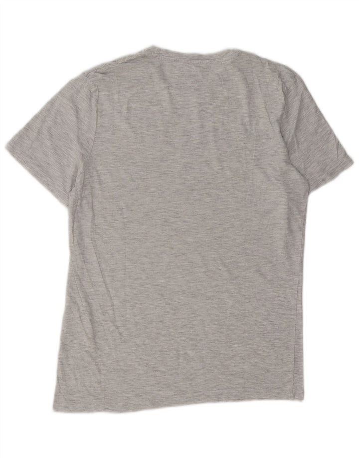 Jack & Jones Herre grafisk T-shirt Top Lille grå Flecked Bomuld