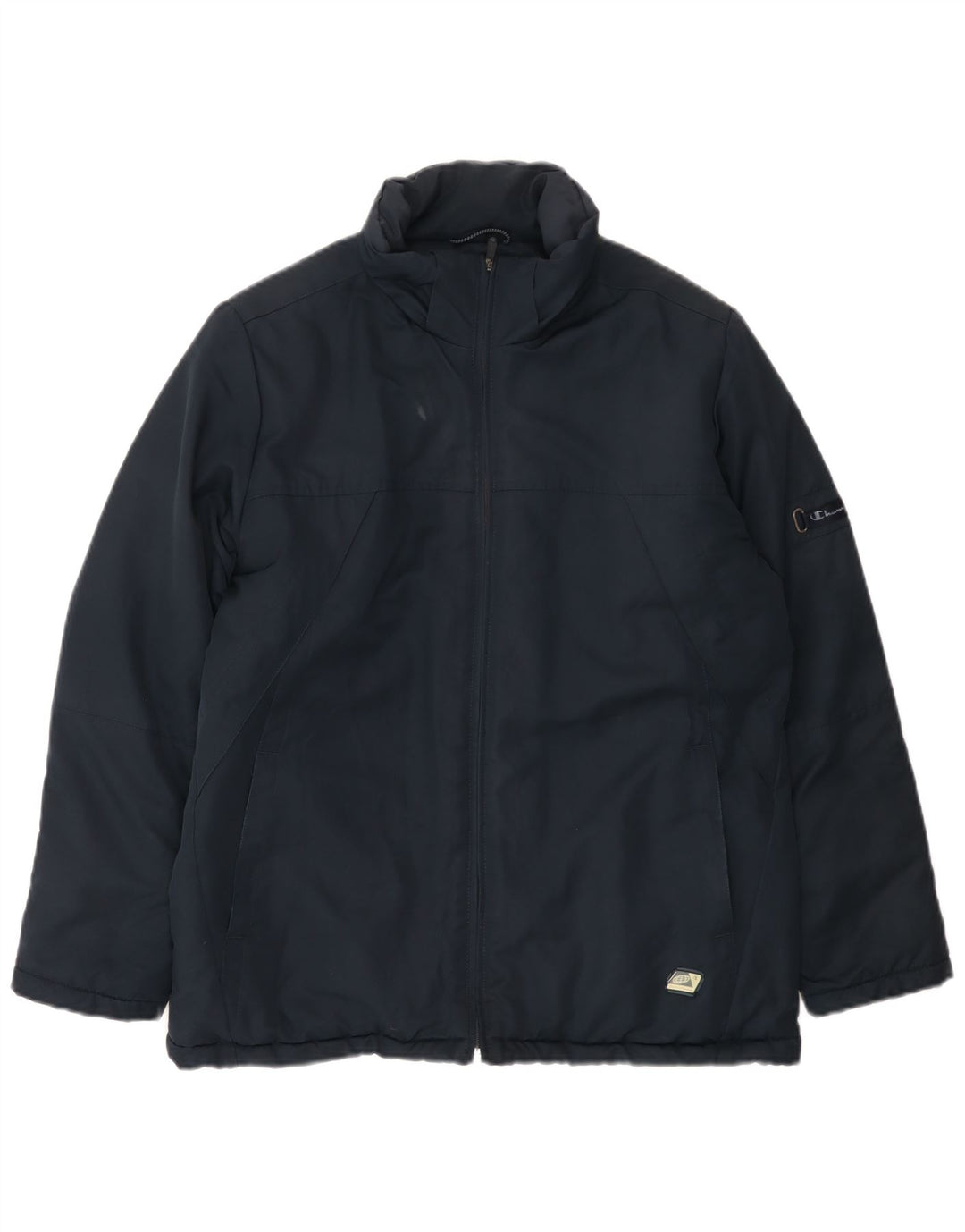 Champion Herre Windbreaker Jacket UK 36 Small Navy Blue Polyester