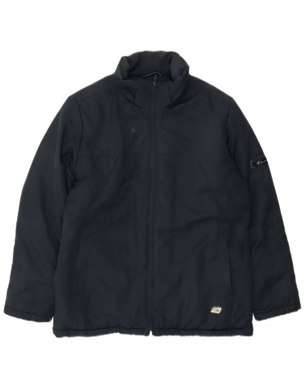Champion Herre Windbreaker Jacket UK 36 Small Navy Blue Polyester