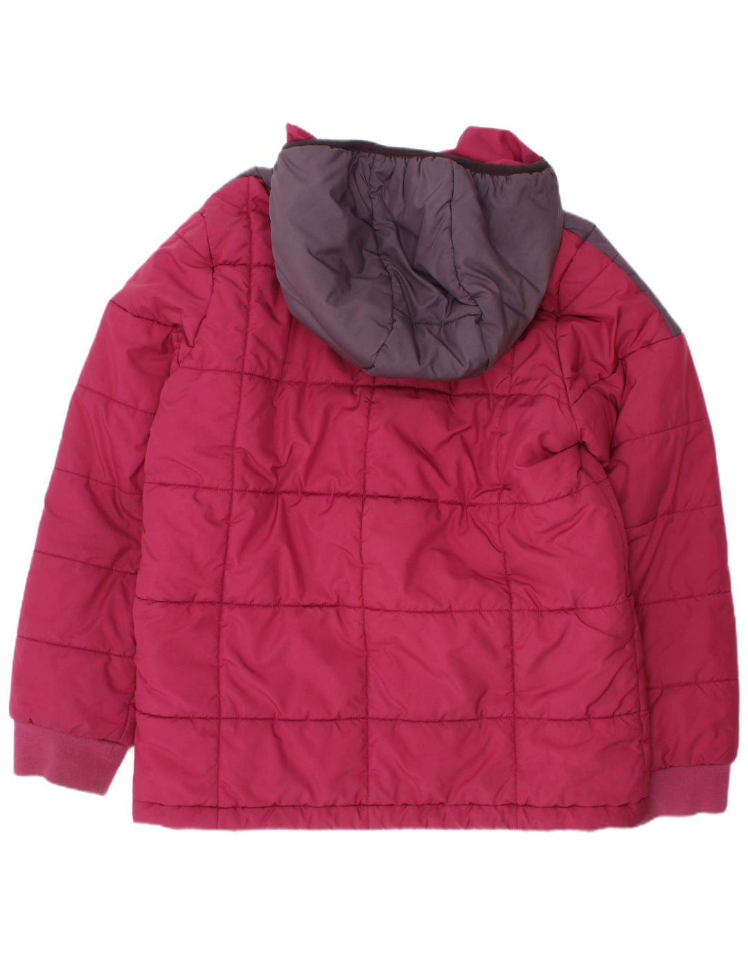 Adidas drenge hættepolstret jakke 9-10 år Pink Colourblock Polyester