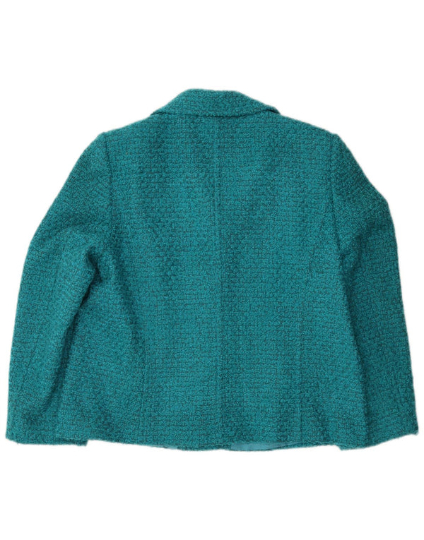 Libra Dame 3-knaps blazerjakke UK 18 XL turkis akryl