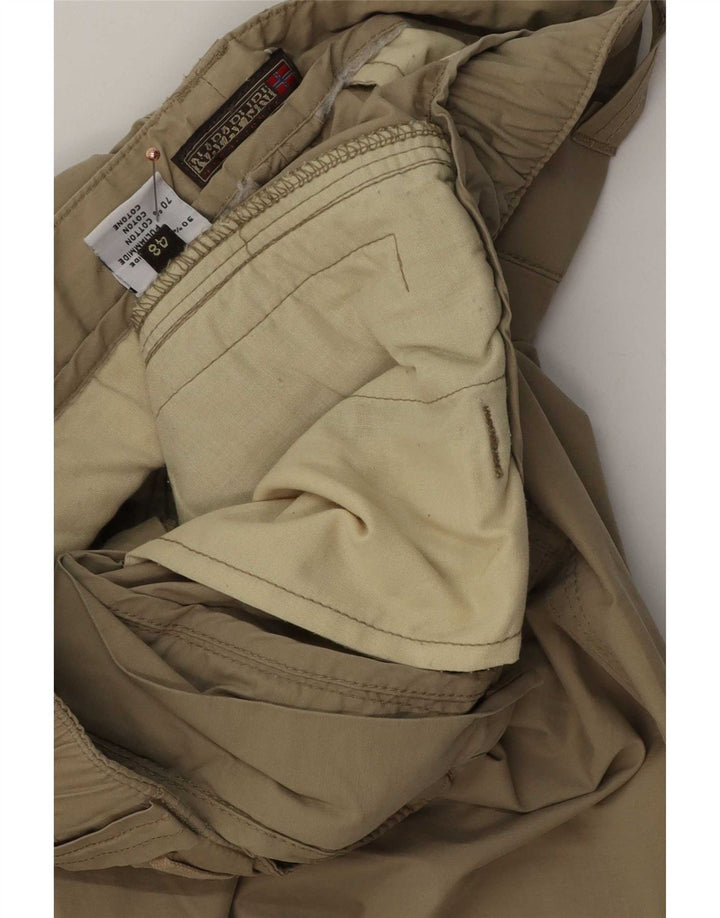 Napapijri Herre Hiking Cargo Bukser IT 48 Medium W34 L34 Khaki Polyamid