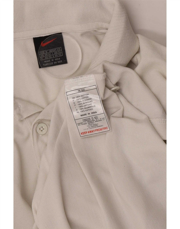 Nike herre poloshirt UK 39/41 Medium White Bomuld