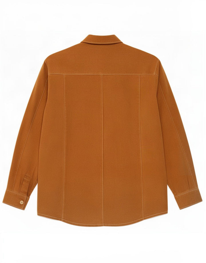 Vintage herre ruskindsjakke XL brun