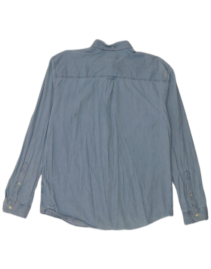 Jack Wills Herre Relaxed Fit Denim Shirt Medium Blue Bomuld