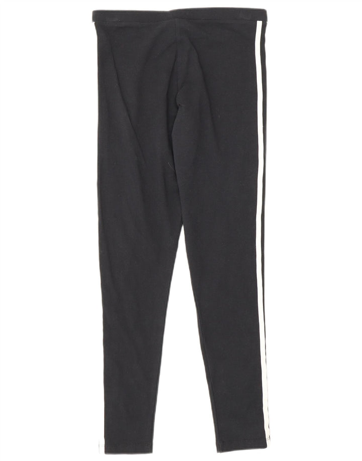Adidas Dame Leggings UK 10 Small Black Bomuld