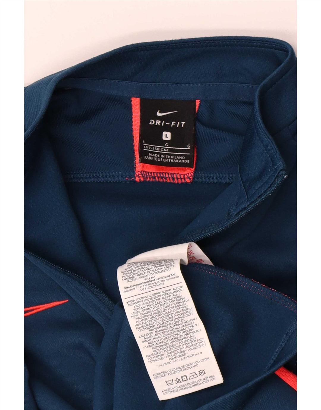 Nike Boys Dri Fit Pullover Træningsdragt Top 12-13 år Stor Marineblå